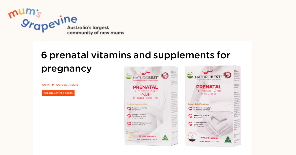 6 Prenatal Vitamins and Supplements for Pregnancy - Mum's Grapevine