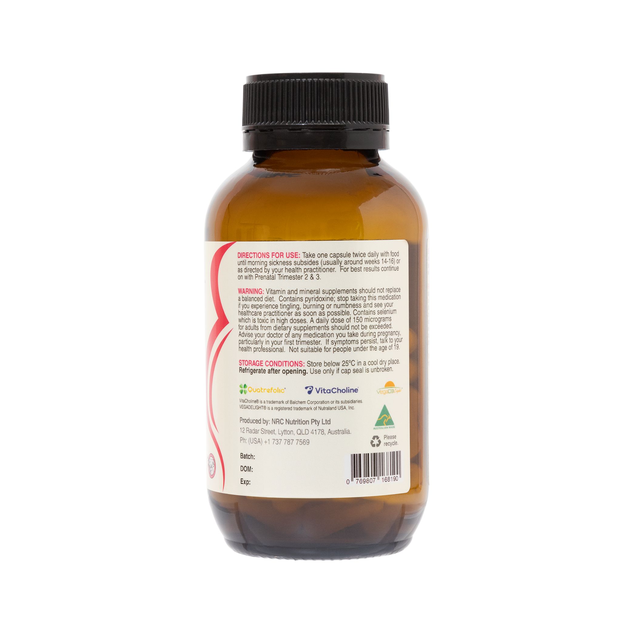 Prenatal Trimester One with Ginger | US Label | 20% Off!