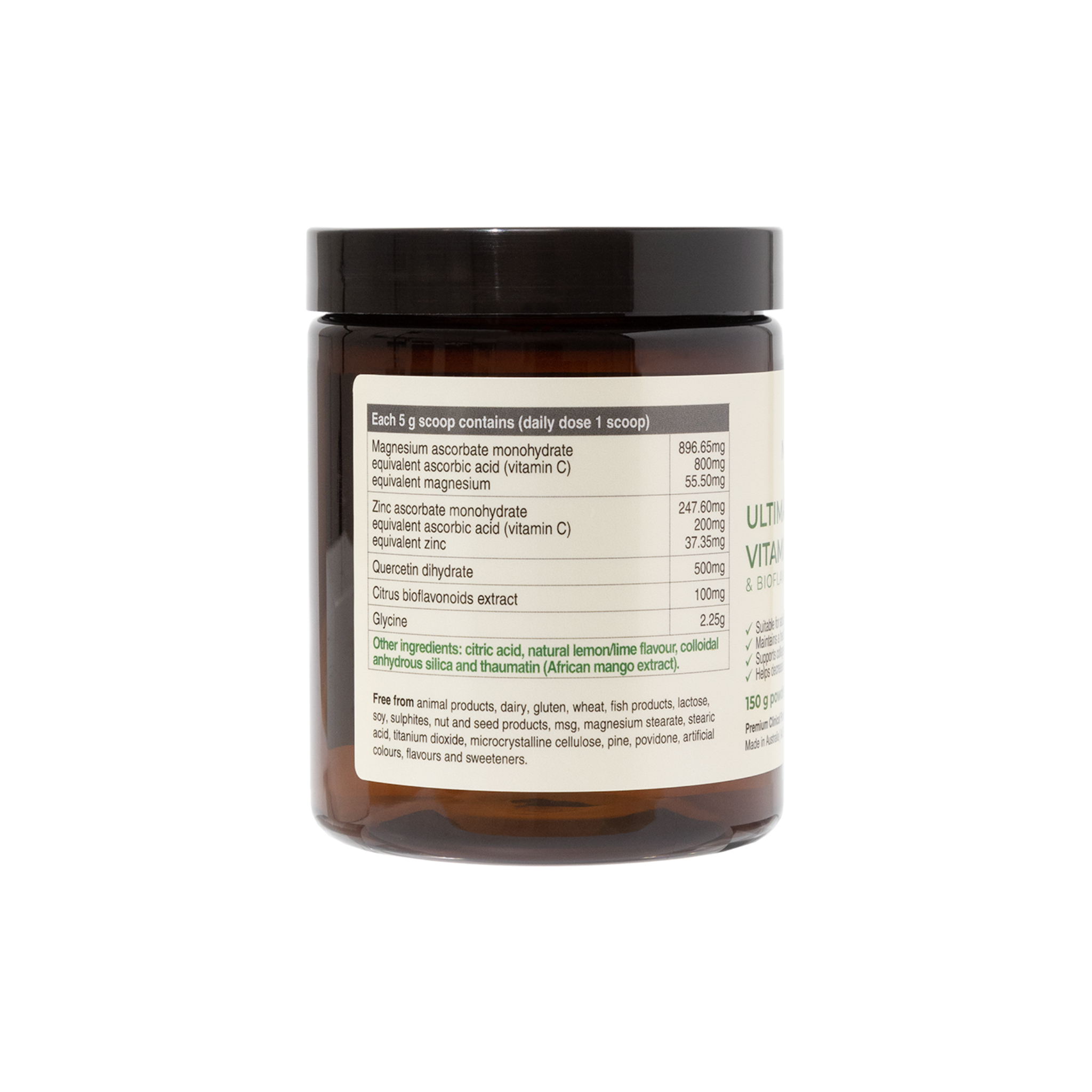 Ultimate Vitamin C & Bioflavonoids | 150 gm & 300 gm pack sizes