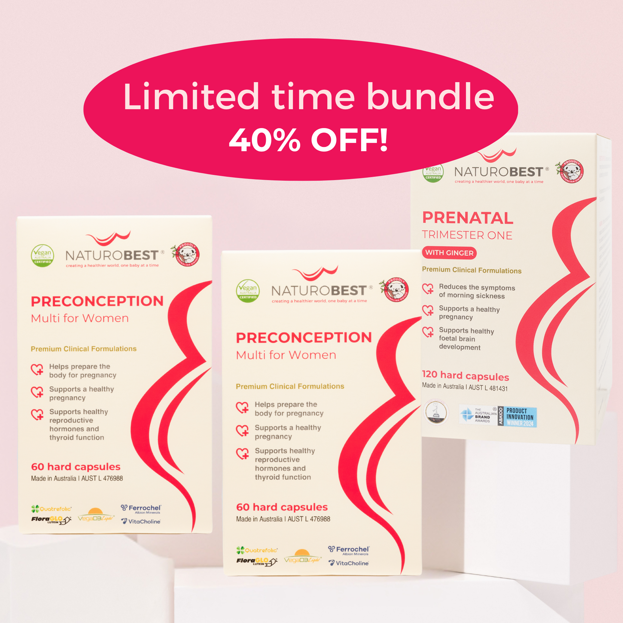 Preconception & Trimester One Bundle | 40% Off! | Limited Time Bundle